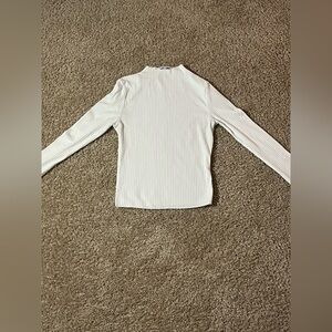 White Fashion Nova Long sleeve shirt. Size S.